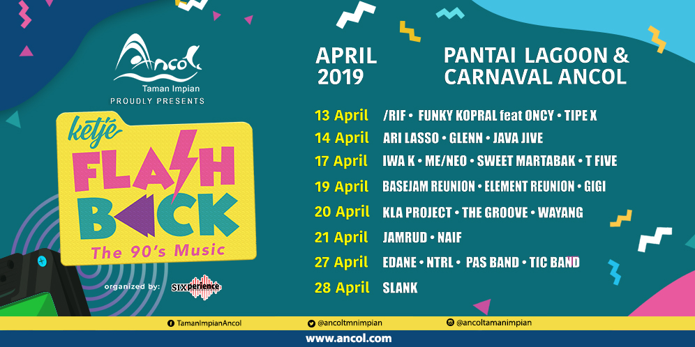 Yuk Nostalgia di Konser Ketje Flashback The 90’s Music